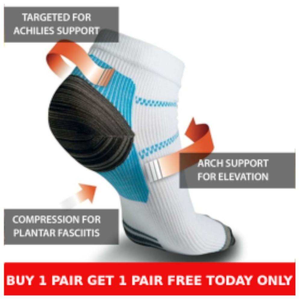 ZHOUBA Unisex Veins Compression Socks for Plantar Fasciitis Heel Spurs Arch Pain Sports 